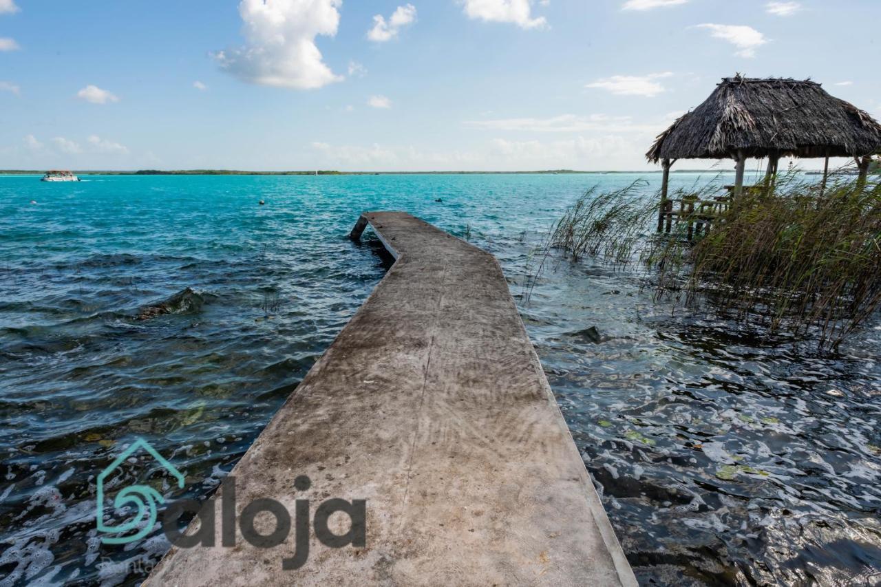 Villa Xtohil With Private Access To The Magic 7 Colors Lagoon Bacalar Exterior foto