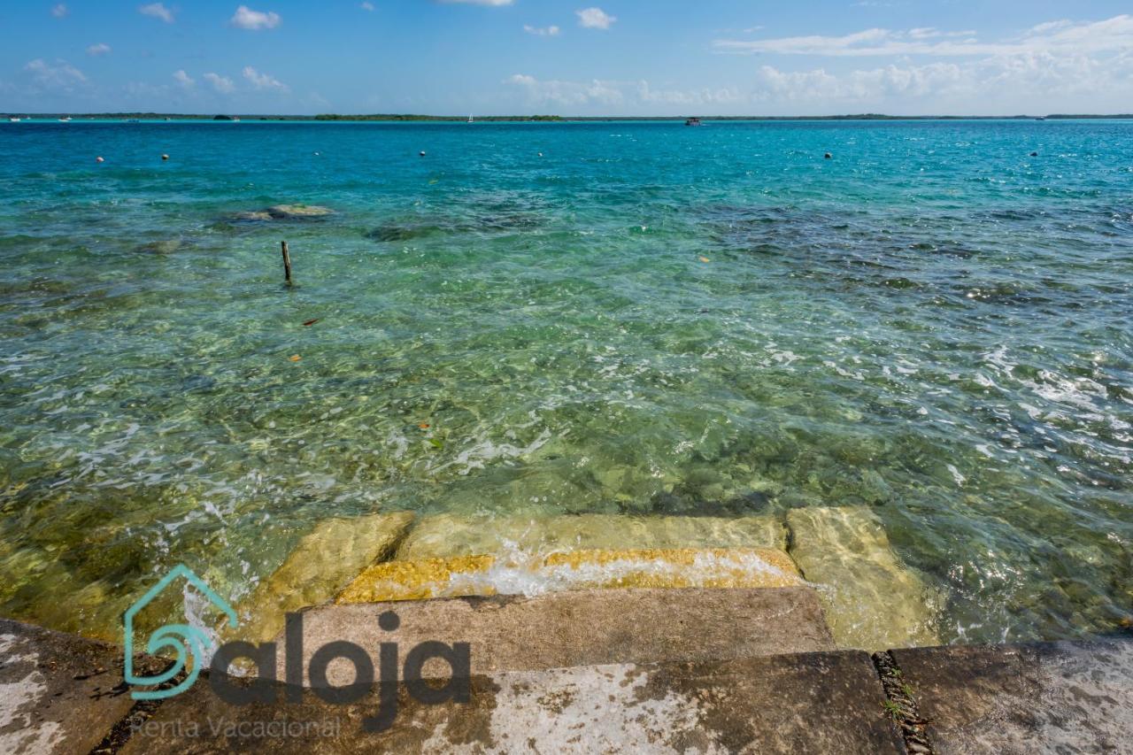 Villa Xtohil With Private Access To The Magic 7 Colors Lagoon Bacalar Exterior foto