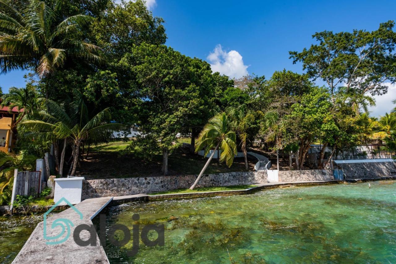 Villa Xtohil With Private Access To The Magic 7 Colors Lagoon Bacalar Exterior foto
