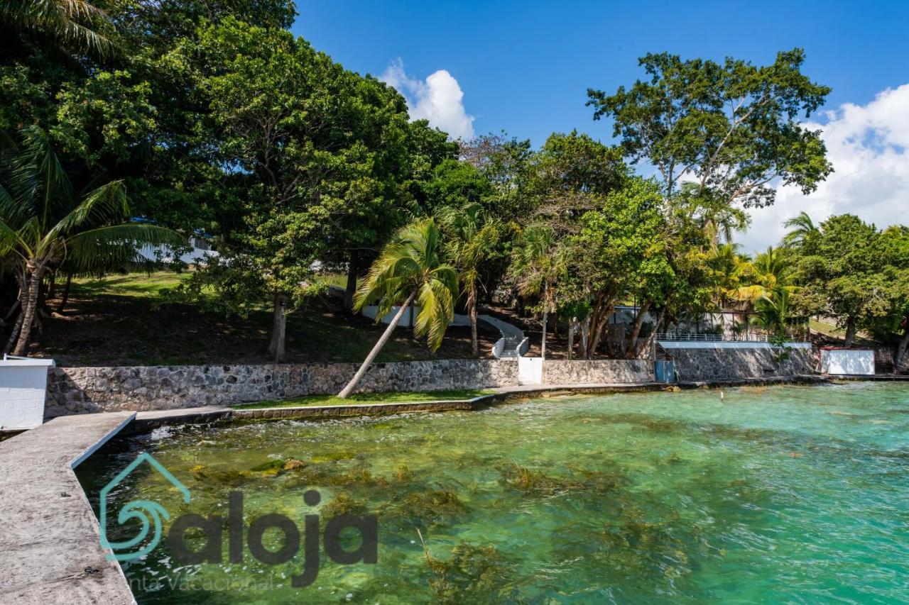 Villa Xtohil With Private Access To The Magic 7 Colors Lagoon Bacalar Exterior foto